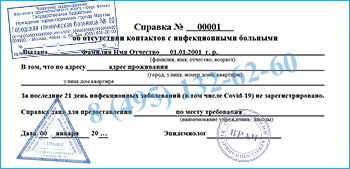 справка об эпид окружении в Долгопрудном